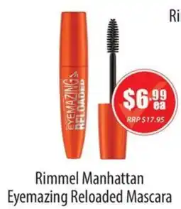 Healthy World Pharmacy Rimmel Manhattan Eyemazing Reloaded Mascara offer