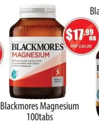 Healthy World Pharmacy Blackmores Magnesium offer