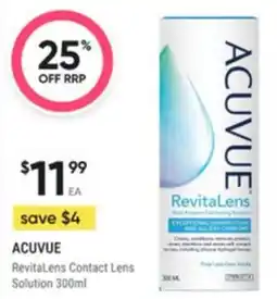 Healthy Life Acuvue RevitaLens Contact Lens Solution offer