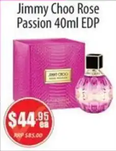Healthy World Pharmacy Jimmy Choo Rose Passion EDP offer
