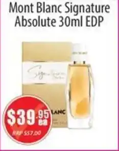 Healthy World Pharmacy Mont Blanc Signature Absolute EDP offer