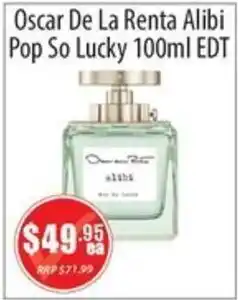 Healthy World Pharmacy Oscar De La Renta Alibi Pop So Lucky EDT offer
