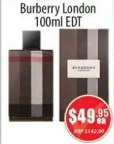 Healthy World Pharmacy Burberry London EDT offer