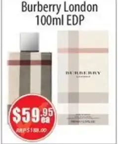 Healthy World Pharmacy Burberry London EDP offer