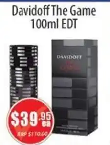 Healthy World Pharmacy Davidoff The Game EDT offer