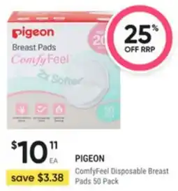 Healthy Life Pigeon ComfyFeel Disposable Breast Pads offer