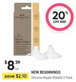 Healthy Life NEW BEGINNINGS Silicone Nipple Shields offer