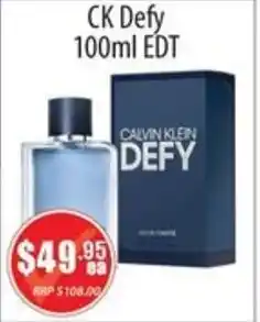 Healthy World Pharmacy CK Defy EDT offer