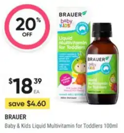 Healthy Life BRAUER Baby & Kids Liquid Multivitamin for Toddlers offer