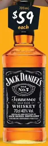 IGA Liquor Jack Daniel's Old Number 7 Whiskey offer