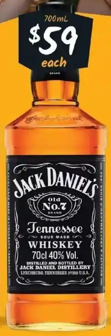 Jack Daniel's Old Number 7 Whiskey