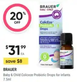 Healthy Life BRAUER Baby & Child Coliceze Probiotic Drops for infants offer