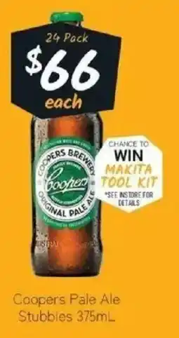 IGA Liquor Coopers Pale Ale Stubbies offer