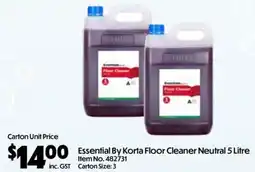 Campbells Wholesale Essential By Korta Floor Cleaner Neutral offer