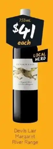 IGA Liquor Devils Lair Margaret River Range offer