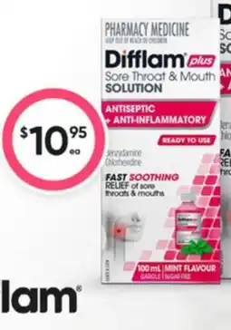 Healthy Life Difflam plus sore throat & mouth solution offer