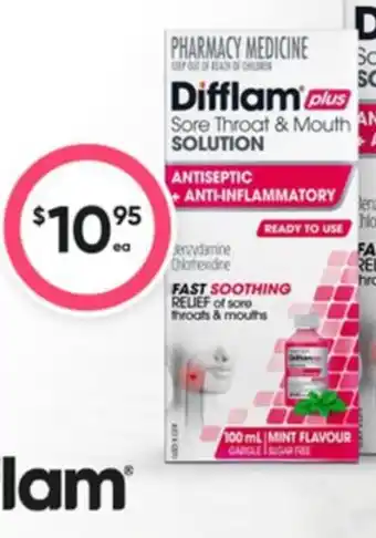 Healthy Life Difflam plus sore throat & mouth solution offer