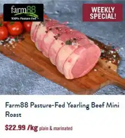 Tasman Butchers Farm88 Pasture-Fed Yearling Beef Mini Roast offer