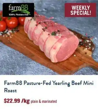 Tasman Butchers Farm88 Pasture-Fed Yearling Beef Mini Roast offer