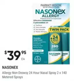 Healthy Life Nasonex Allergy Non-Drowsy 24 Hour Nasal Spray 2 x 140 Metered Sprays offer