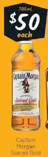IGA Liquor Captain Morgan Spiced Gold offer
