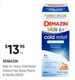 Healthy Life Demazin Kids 6+ Years Cold Relief Colour Free Syrup offer