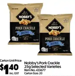 Campbells Wholesale Nobby's Pork Crackle offer