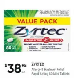 Healthy Life zyrtec Allergy & Hayfever Relief Rapid Acting offer