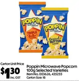 Campbells Wholesale Poppin Microwave Popcorn offer