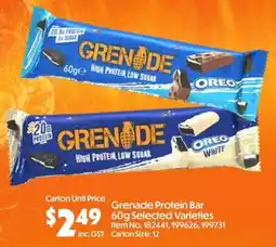 Campbells Wholesale Grenade Protein Bar offer