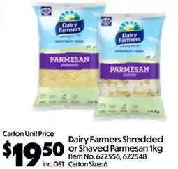 Campbells Wholesale Dairy Farmers Shredded or Shaved Parmesan offer