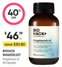 Healthy Life Biohack wanderlust Polyphenols x5 offer