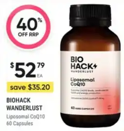 Healthy Life Biohack wanderlust Liposomal CoQ10 offer