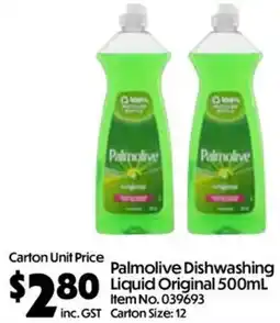 Campbells Wholesale Palmolive Dishwashing Liquid Original offer