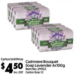 Campbells Wholesale Cashmere Bouquet Soap Lavender offer