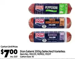 Campbells Wholesale Don Salami offer