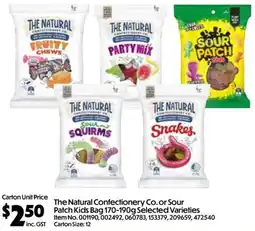 Campbells Wholesale The Natural Confectionery Co. or Sour Patch Kids Bag offer