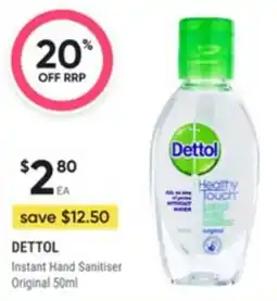 Healthy Life Dettol Instant Hand Sanitiser Original offer