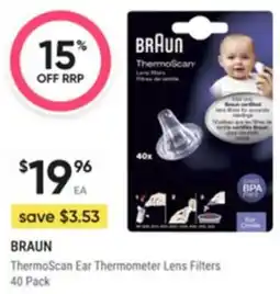 Healthy Life BRAUN ThermoScan Ear Thermometer Lens Filters offer