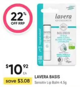 Healthy Life Lavera basis Sensitiv Lip Balm offer