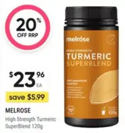 Healthy Life MELROSE High Strength Turmeric SuperBlend offer