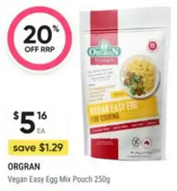 Healthy Life ORGRAN Vegan Easy Egg Mix Pouch offer