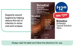 Pharmacist Advice Betadine Antiseptic Topical Solution offer