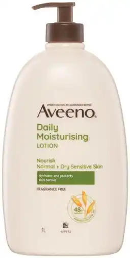 Pharmacist Advice Aveeno Daily Moisturising Lotion offer