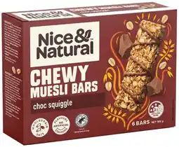 IGA Nice & Natural Chewy Muesli Bars Selected Varieties offer