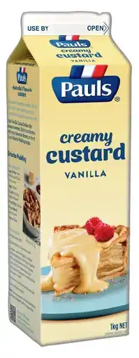 IGA Pauls Vanilla Custard offer