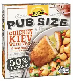 IGA McCain Pub Size Frozen Meal 480‑500g Selected Varieties offer