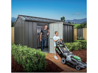 Stratco Stratco handi-hilander shed offer