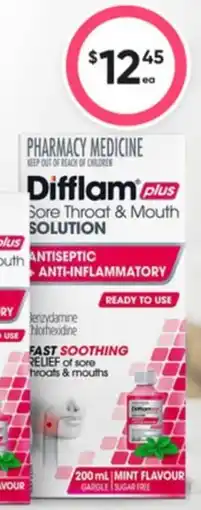 Healthy Life Difflam plus sore throat & mouth solution offer