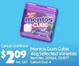 Campbells Wholesale Mentos Gum Cube offer